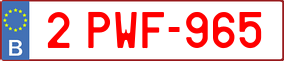 Truck License Plate